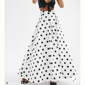 Anthropologie Eve Franco polka dot maxi